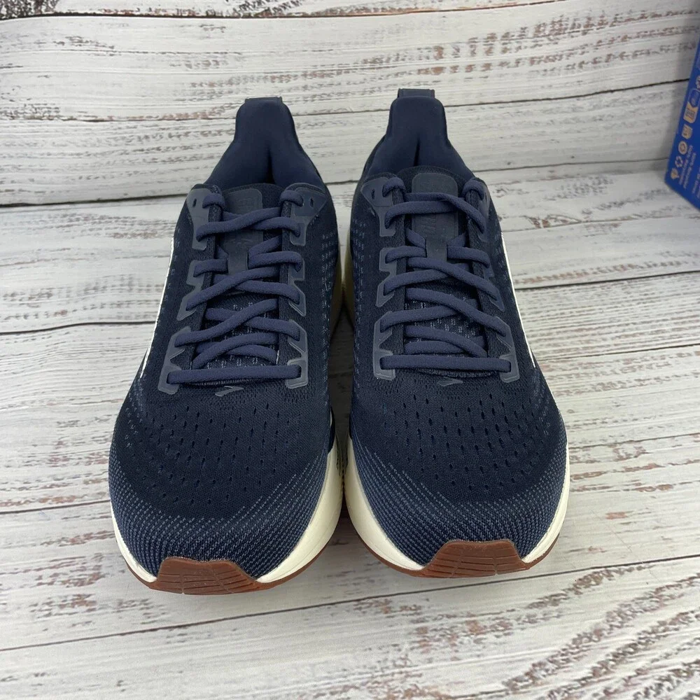 Brooks Ghost Max 4 Mens Sz 10.5 2E Wide Running Shoes Navy Biscuit